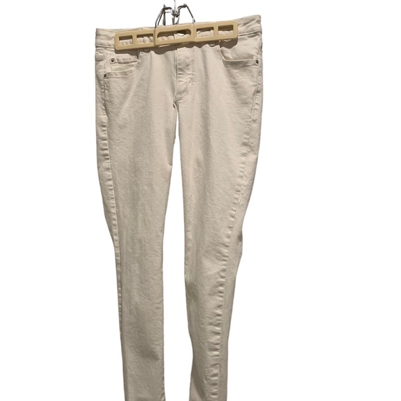 Garage white jeggings size 9 with stretch, high waisted, perfect for beachwear - Picture 2 of 10